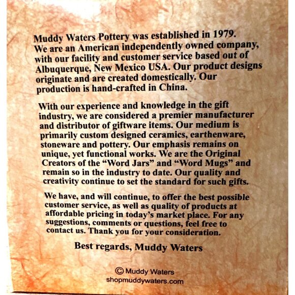 Muddy Waters Pottery Ashes of Problem Patients Ceramic Jar Funny Gift - Picture 8 of 9